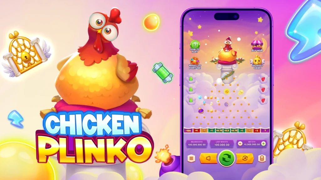 Chicken Plinko applicatie voor mobiele gebruikers